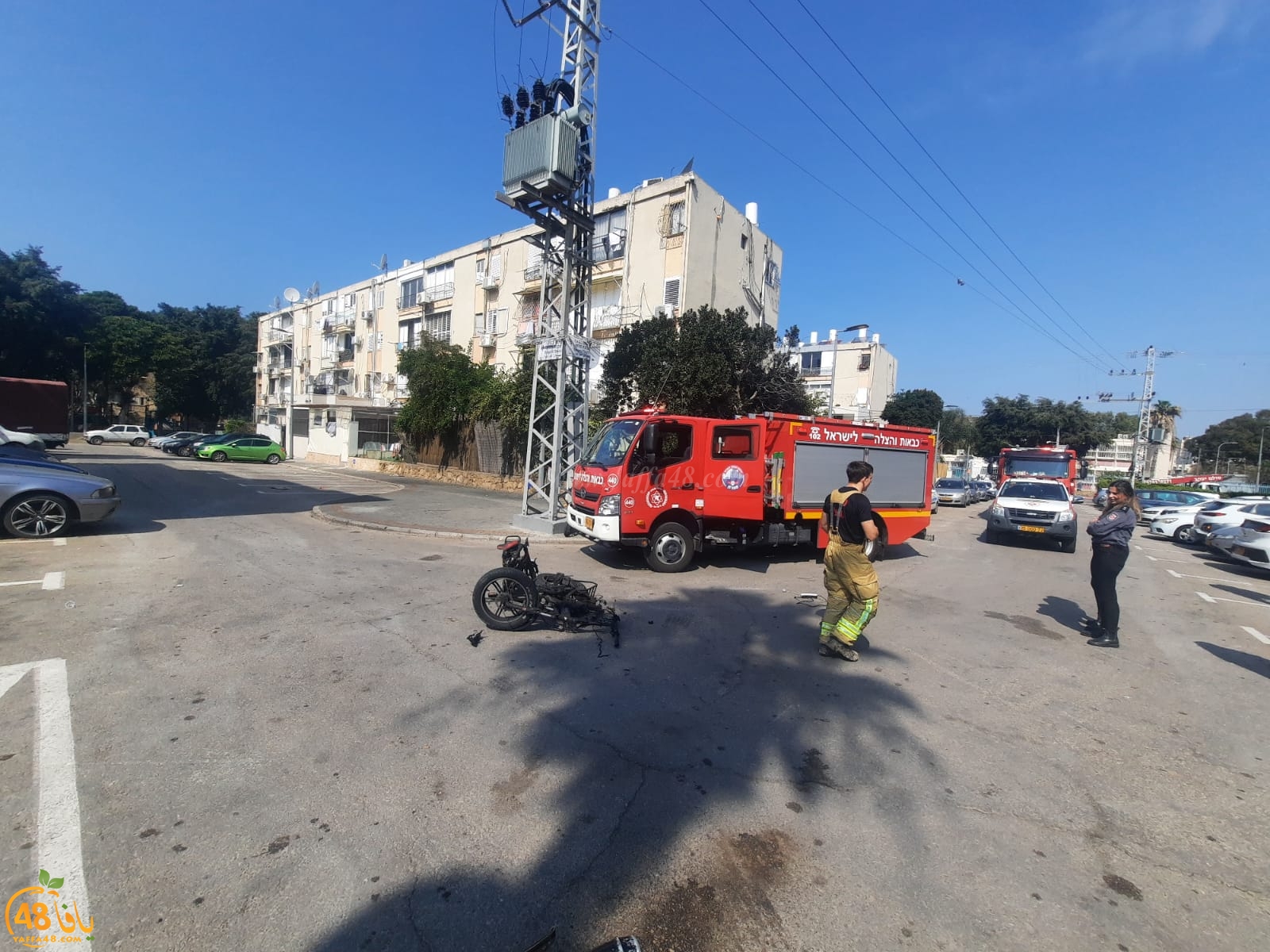  يافا: احتراق دراجة كهربائية والاطفائية تهرع للمكان 